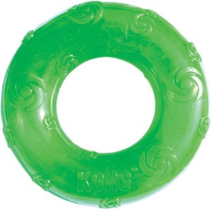 KONG Squeezz Ring Dog Toy, Color Varies, Large