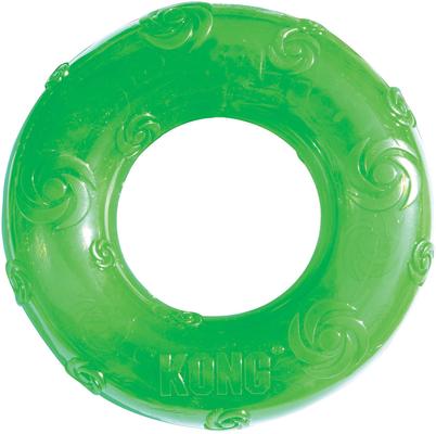Show full view: KONG Squeezz Ring Dog Toy, Color Varies, Large slide 1 of 8