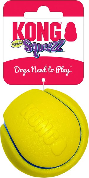 KONG Squeezz Tennis Assorted Dog Toy, Color Varies