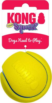 Show full view: KONG Squeezz Tennis Assorted Dog Toy, Color Varies, Large slide 4 of 6