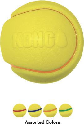 Show full view: KONG Squeezz Tennis Assorted Dog Toy, Color Varies, Medium slide 5 of 6