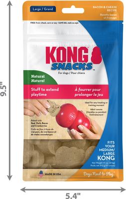 Show full view: KONG Stuff'N Bacon & Cheese Snacks Large Dog Treats, 11-oz bag slide 7 of 9