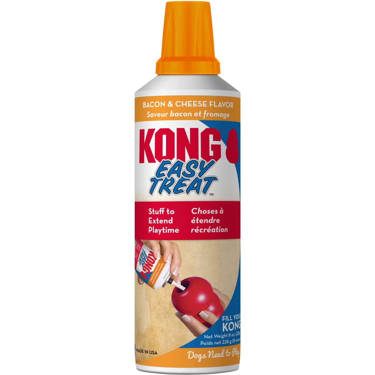 KONG Stuff'N Easy Treat Bacon & Cheese, 8-oz bottle