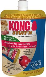 KONG Stuff'N Peanut Butter, Banana & Bacon Lickable Dog Treat, 6-oz pouch