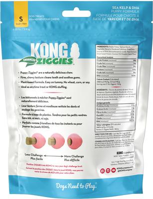Show full view: KONG Enhanced Ziggies Puppy Plant Based Dog Chew, Small, 5 count slide 9 of 12