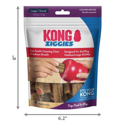 Show full view: KONG Stuff'N Ziggies Dog Treats, 8-oz bag, Large slide 8 of 11