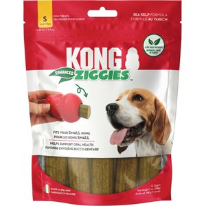 KONG Enhanced Ziggies Plant Based Dog Chew, Small, 12 count
