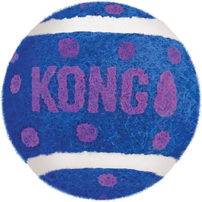 KONG KONG Tennis Balls with Bells Cat Toys, 3 count