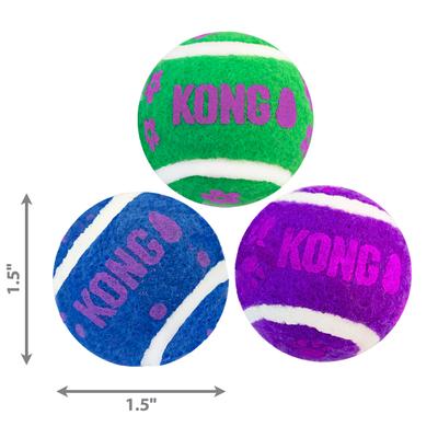 Show full view: KONG Tennis Balls with Bells Cat Toys, 3 count slide 3 of 10