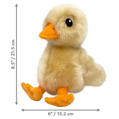 Show full view: KONG Toughz Duck Squeaky Plush Dog Toy, Yellow, Medium slide 2 of 5