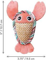 KONG Tropics Pals Cat Plush Toy with Catnip, Color Varies, 2 count slide 2 of 4