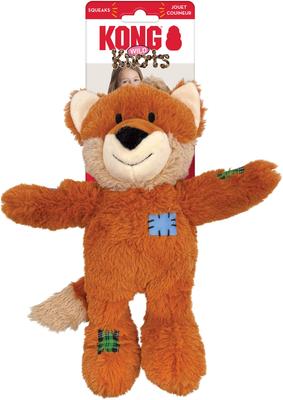 Show full view: KONG Wild Knots Fox Dog Toy, Orange, Medium/Large slide 3 of 5