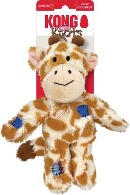 Show full view: KONG Wild Knots Giraffe Dog Toy, Yellow, Small/Medium slide 4 of 6