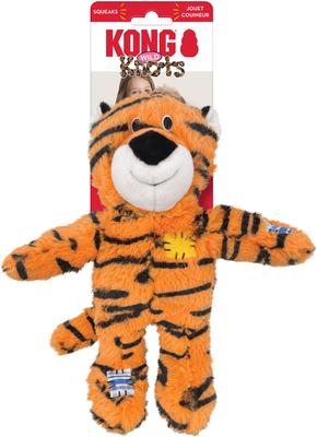 Show full view: KONG Wild Knots Tiger Dog Toy, Orange, Medium/Large slide 3 of 5
