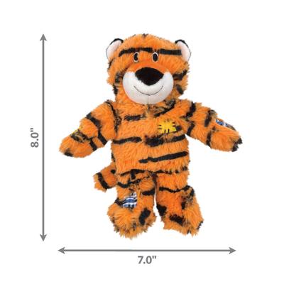 Show full view: KONG Wild Knots Tiger Dog Toy, Orange, Small/Medium slide 2 of 5