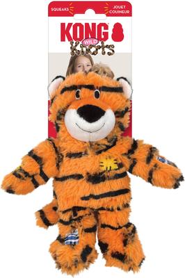 Show full view: KONG Wild Knots Tiger Dog Toy, Orange, Small/Medium slide 3 of 5
