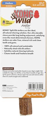 Show full view: KONG Wild Split Elk Antler Dog Chew, Medium slide 9 of 11
