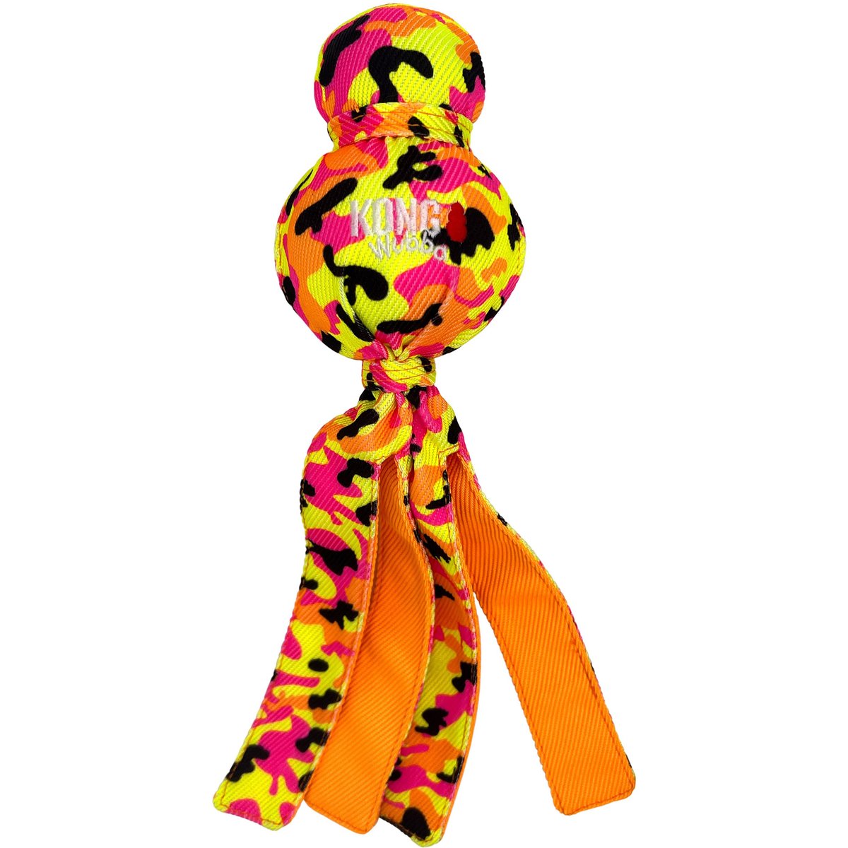 KONG Wubba Ballistic High-Viz Squeaky Dog Plush Toy, Multicolor, Large
