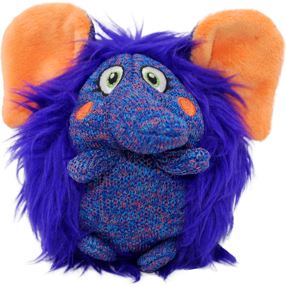 KONG ZigWigz Elephant Squeaky Plush Dog Toy, Medium