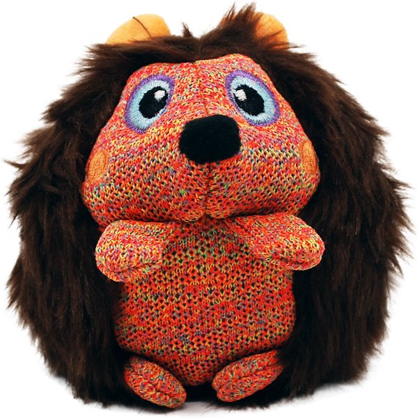 KONG Whoopz Hedgehog Squeaky Plush Dog Toy