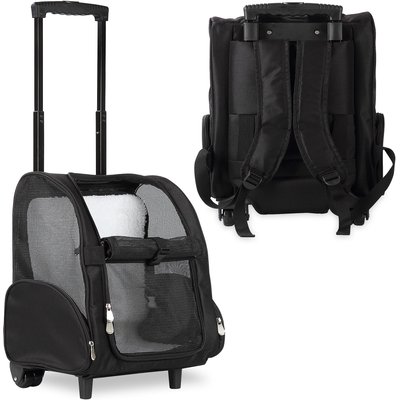KOPEKS KOPEKS Deluxe Backpack Dog & Cat Carrier, Large, Black