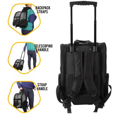 Show full view: KOPEKS Deluxe Backpack Dog & Cat Carrier, Large, Black slide 3 of 7