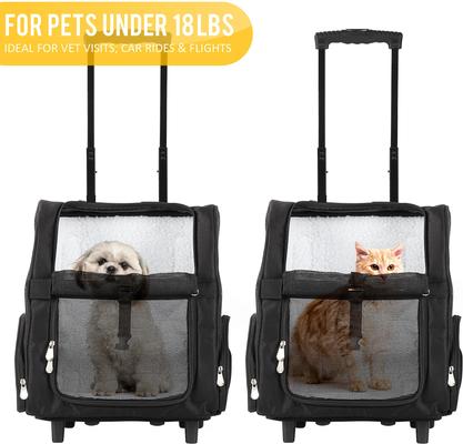 Show full view: KOPEKS Deluxe Backpack Dog & Cat Carrier, Large, Black slide 5 of 7
