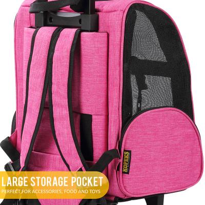 Show full view: KOPEKS Deluxe Backpack Dog & Cat Carrier, Large, Pink slide 4 of 7