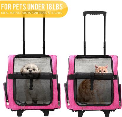 Show full view: KOPEKS Deluxe Backpack Dog & Cat Carrier, Large, Pink slide 5 of 7
