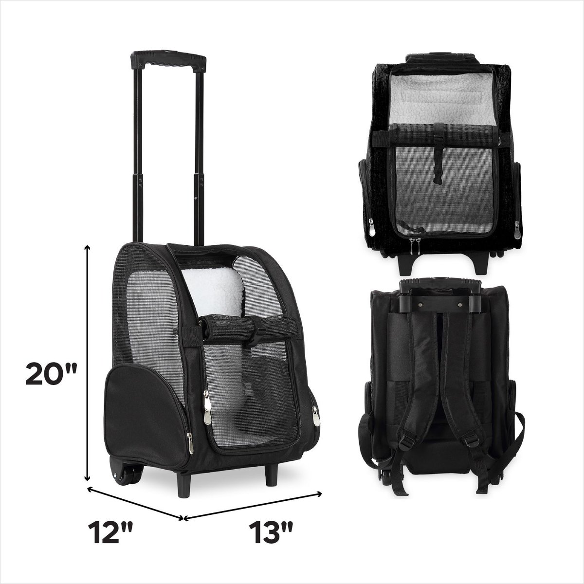 KOPEKS Deluxe Travel Airline-Approved Dog & Cat Carrier Backpack