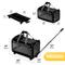 Show in main carousel: KOPEKS Detachable Wheel Dog & Cat Carrier Bag, Black slide 3 of 5