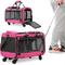 Show in main carousel: KOPEKS Detachable Wheel Dog & Cat Carrier Bag, Pink slide 5 of 6