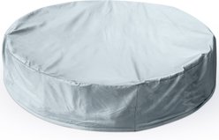 KOPEKS Foldable Plastic Pool Cover, Gray, Large