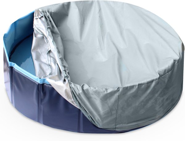 KOPEKS Foldable Plastic Pool Cover, Gray