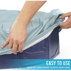 KOPEKS Foldable Plastic Pool Cover, Gray, Large