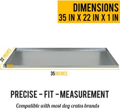 KOPEKS Heavy Duty Multipurpose Replacement Crate Tray, Silver, Medium slide 2 of 7