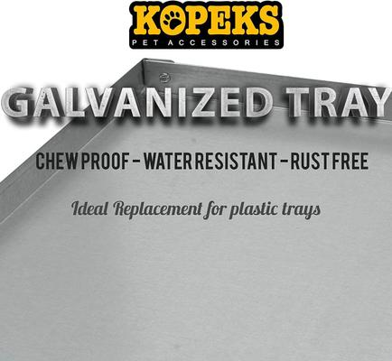 Show full view: KOPEKS Heavy Duty Multipurpose Steel Replacement Pet Crate Tray, 23.5-in slide 6 of 7