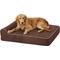 Show in main carousel: KOPEKS Orthopedic Pillow Dog Bed with Removable Cover, Brown, Large slide 4 of 12