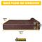 Show in main carousel: KOPEKS Orthopedic Pillow Dog Bed with Removable Cover, Brown, Large slide 6 of 12