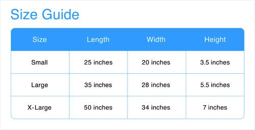 Show full view: KOPEKS Orthopedic Pillow Dog Bed with Removable Cover, Brown, X-Large slide 2 of 12