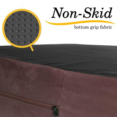 Show full view: KOPEKS Orthopedic Pillow Dog Bed with Removable Cover, Brown, X-Large slide 5 of 12