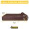 Show in main carousel: KOPEKS Orthopedic Pillow Dog Bed with Removable Cover, Brown, X-Large slide 6 of 12