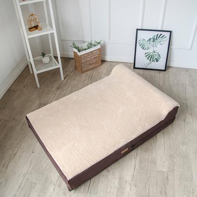 Show full view: KOPEKS Orthopedic Pillow Dog Bed with Removable Cover, White & Brown, X-Large slide 5 of 8