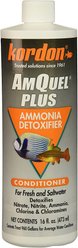 Kordon AmQuel Plus Ammonia Detoxifier Aquarium Water Conditioner, 1-gal bottle