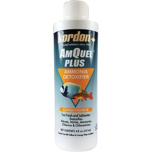 Kordon AmQuel Plus Ammonia Detoxifier Aquarium Water Conditioner, 8-oz bottle