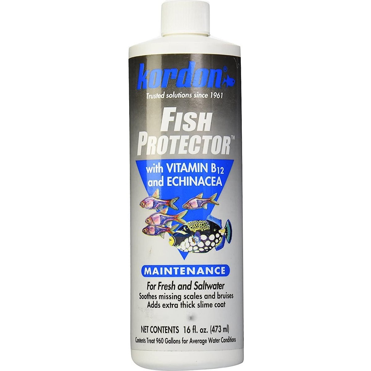 Kordon Fish Protector Aquarium Water Conditioner, 16-fl oz bottle