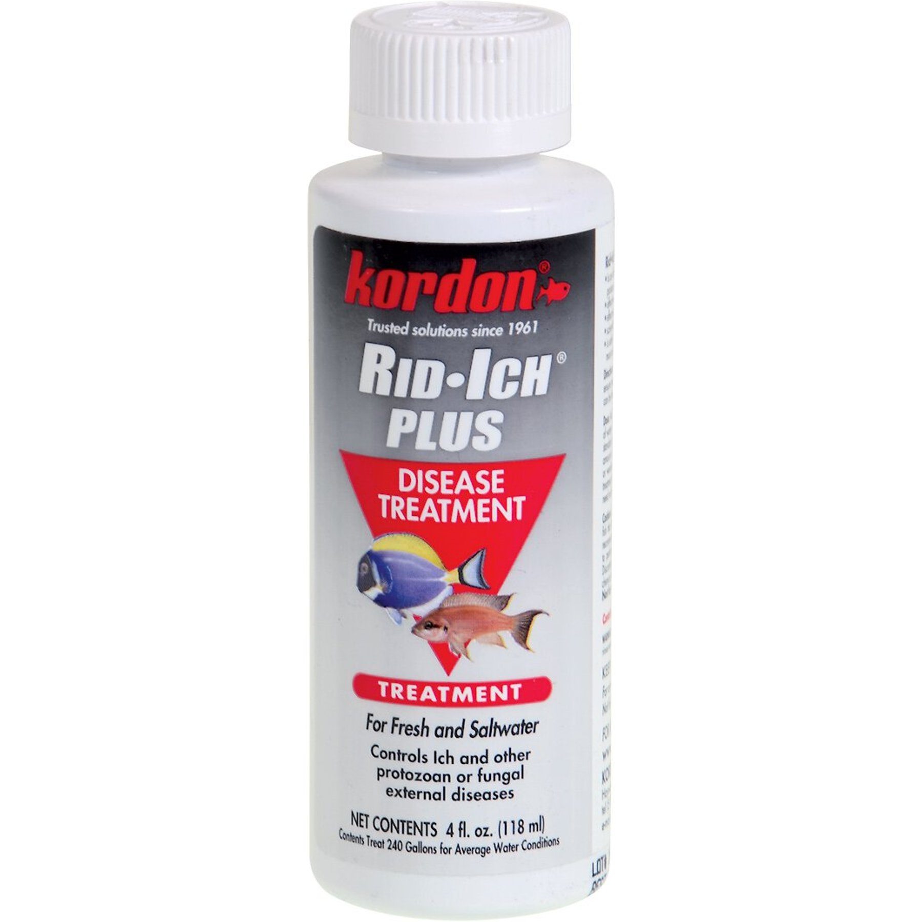 Kordon Rid-Ich Plus Disease Aquarium Treatment, 4-fl oz bottle