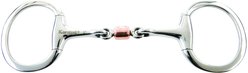 Korsteel Stainless Steel Copper Roller Mouth Eggbutt Horse Snaffle Bit, 5-in
