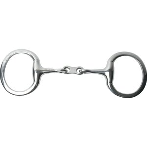 Korsteel Stainless Steel French Link Eggbutt Snaffle Horse Bit, 4.75-in