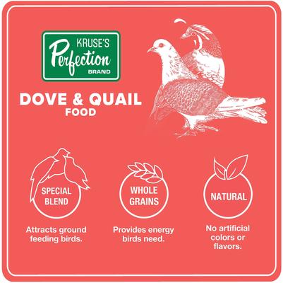 Show full view: Kruse's Perfection Brand Dove & Quail Food, 40-lb bag slide 4 of 6